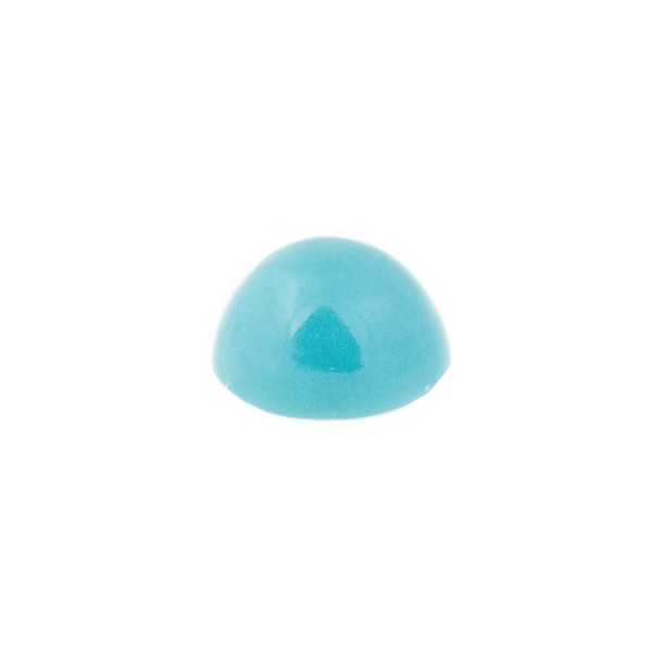 Turquoise (natural, without matrix), cabochon, round, 8 mm