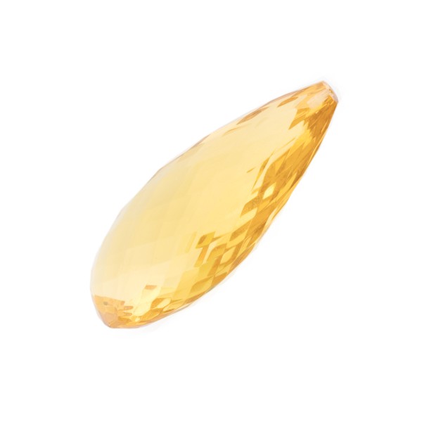 Natural amber, golden, teardrop, faceted, harlequine, 40 x 18 x 14 mm