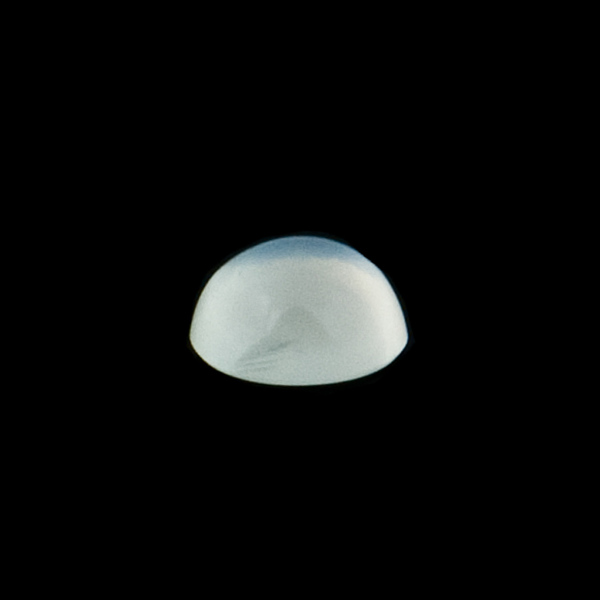 Moonstone, white, cabochon, round, 8 mm