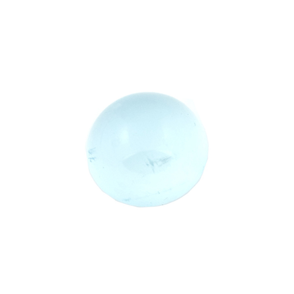 Aquamarine, light blue, cabochon, round, 10 mm