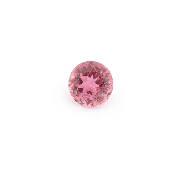 Tourmaline, rose, faceted, round, 7.5 mm
