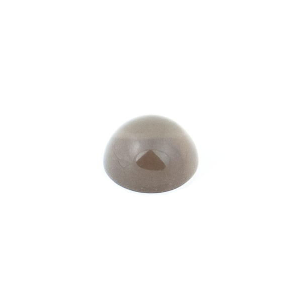 Smoky quartz, light brown, cabochon, round, 3 mm