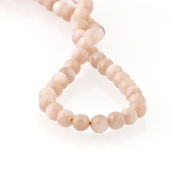 Moonstone, strand, beige, beads, smooth, 8 mm