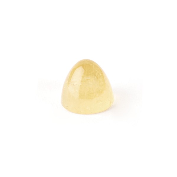 Beryl, yellow, cone, smooth, round, 8mm