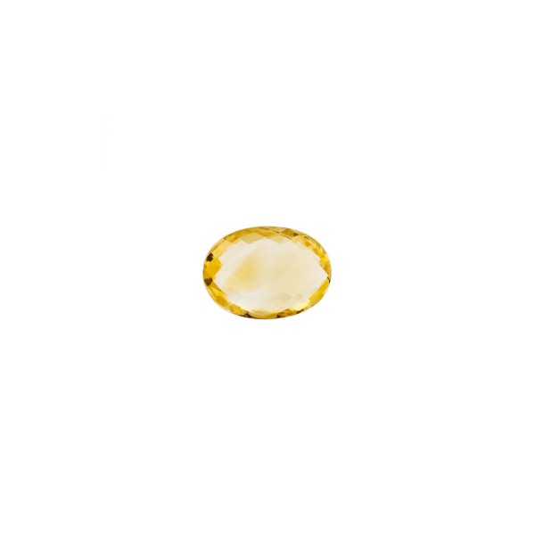 Citrine, golden color, faceted briolette, oval, 12 x 10 mm