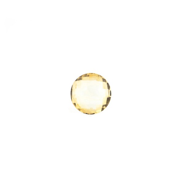 Citrin, goldfarben (hell), Briolett, facettiert, rund, 6 mm