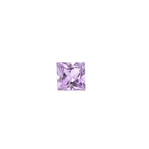 Saphir, violett, carré, facettiert, 4 x 4 mm