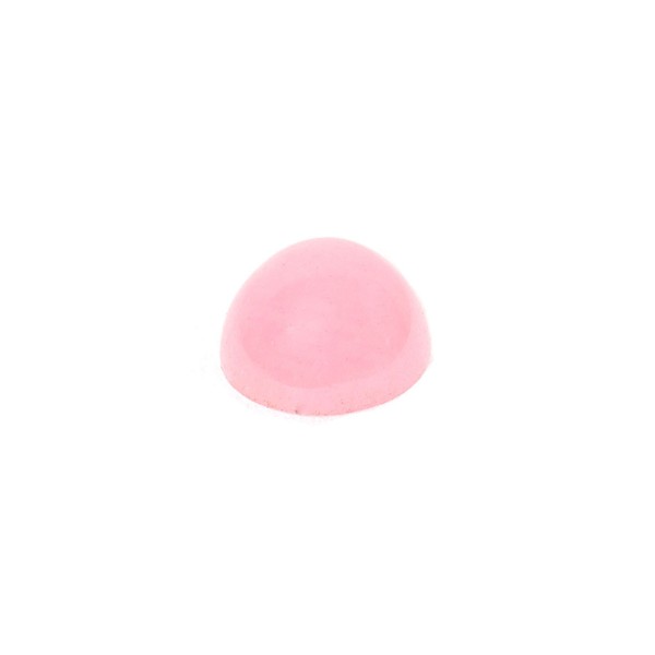 Pink opal, pink, cabochon, round, 7mm