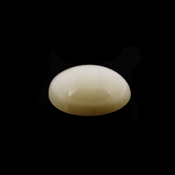 Beryll Katzenauge, braun-gelb, oval, Cabochon, glatt, 14x10 mm