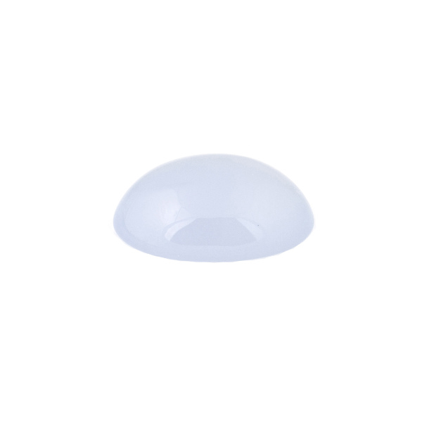 Natural chalcedony, light blue, cabochon, oval, 8 x 6 mm