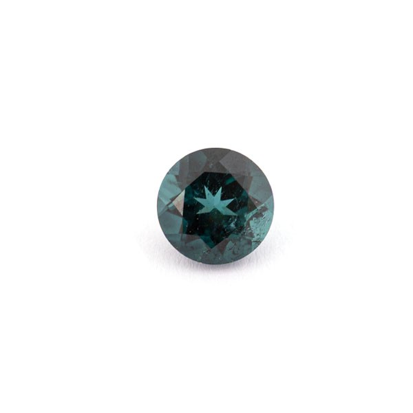 Tourmaline, blue, faceted, round, 7.5 mm