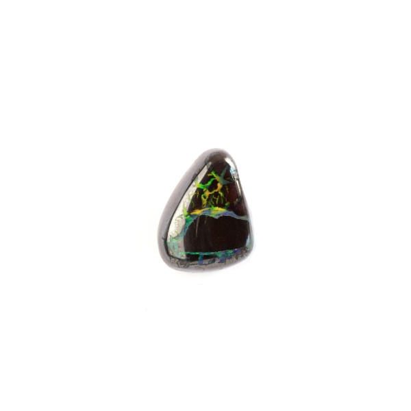 Boulder Opal, bunt, oval, 15.7x6mm