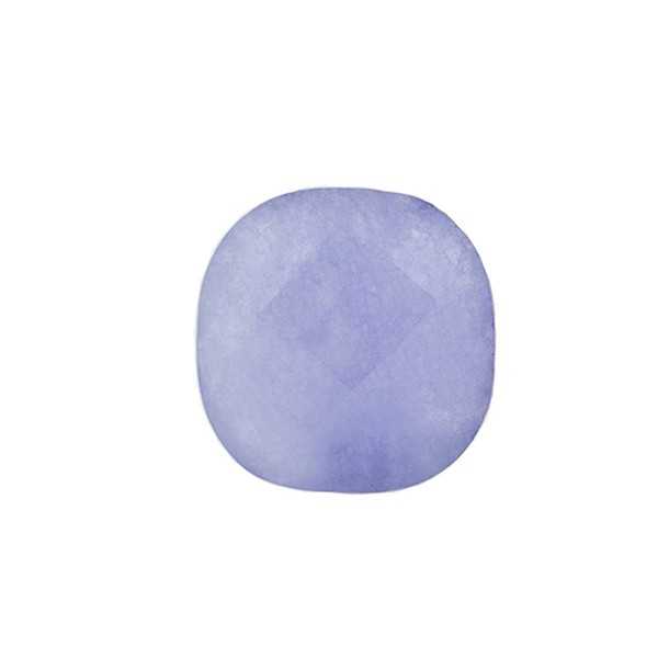 Jade (dyed), lavender, faceted briolette, antique shape, 13 x 13 mm