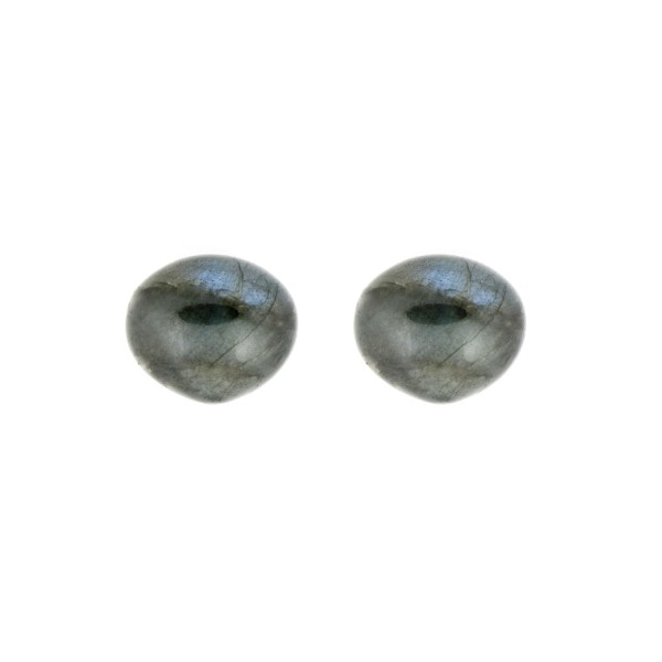 Labradorite, blue/grey, faceted teardrop, onion shape, 13 x 11 mm