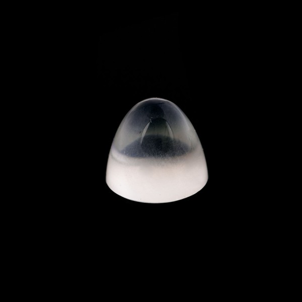 Moonstone, white, cone, smooth, round, 11 mm