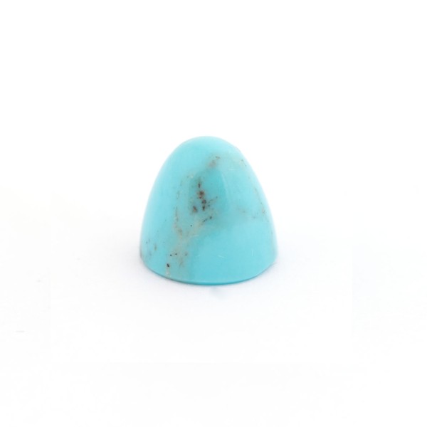 Turquoise, natural with matrix, cone, smooth, round, 11 mm