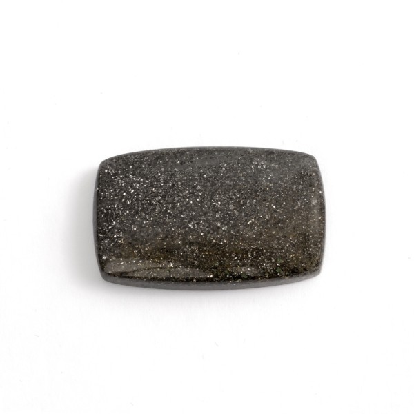 Sunstone, grey, cabochon, antique shape, 36x22.5mm