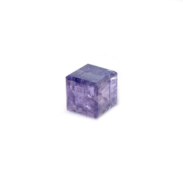 Tansanite, blue, cube, smooth, 7.5x7.5mm