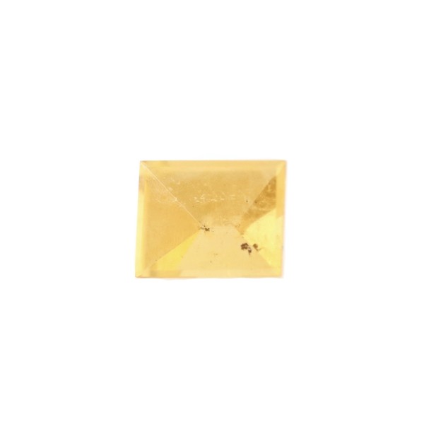 Beryll, gelb, facettiert, Spiegelschliff, Rechteck, 19x16mm