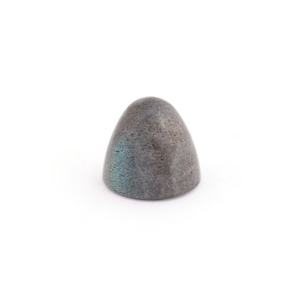 Labradorite, grey, cone, smooth, round, 11 mm