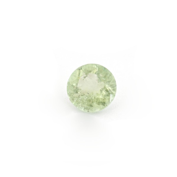 Tourmaline, green, faceted, round, 7.5 mm