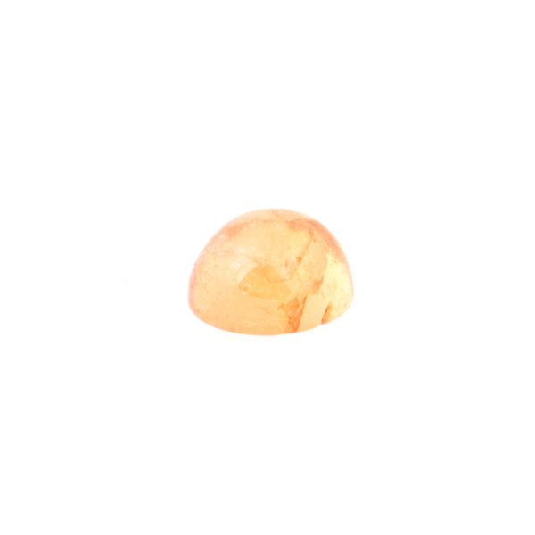Mandarin garnet, orange, cabochon, round, 5.5 mm
