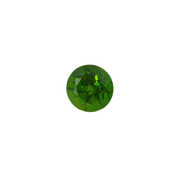 Turmalin chrom, grün, rund, facettiert, 5 mm
