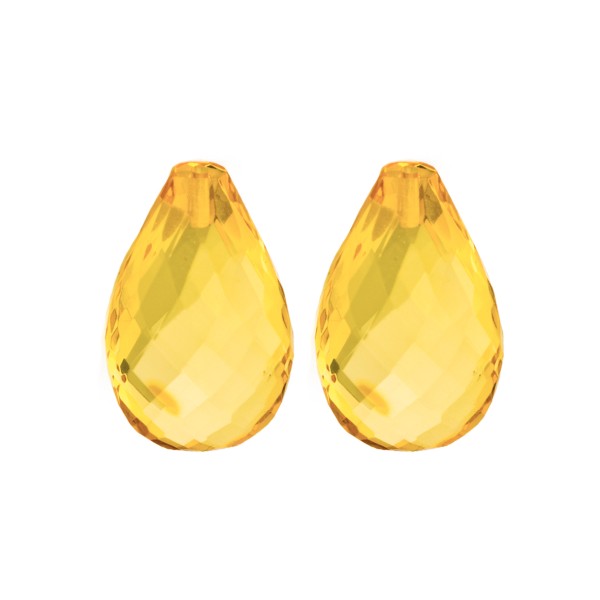 Natural amber, golden, teardrop, faceted, harlequine, 22 x 14 x 8.5 mm