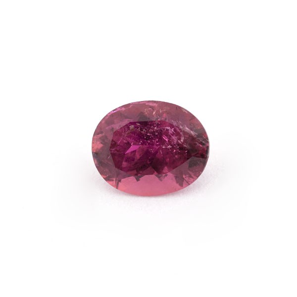 Tourmaline, pink, faceted, oval, 10x8 mm