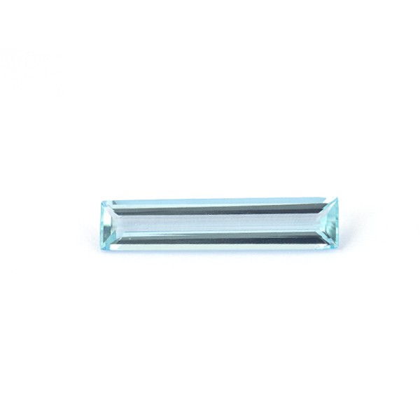 Aquamarin, blau, Baguette, facettiert, 21x4.5 mm
