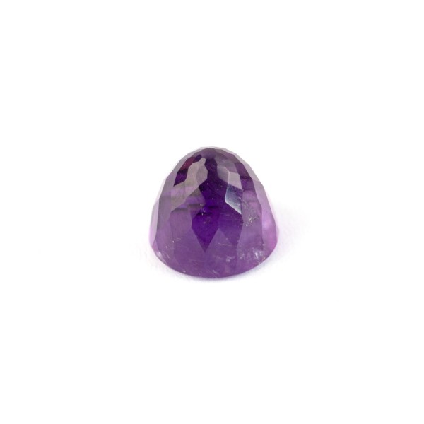 Amethyst (Africa), violet, cone, faceted, round, 8mm