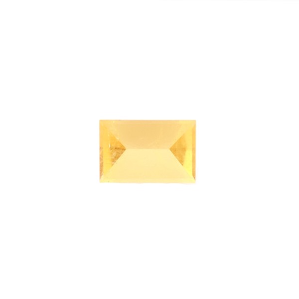 Beryll, gelb, facettiert, Spiegelschliff, Rechteck, 18x12mm