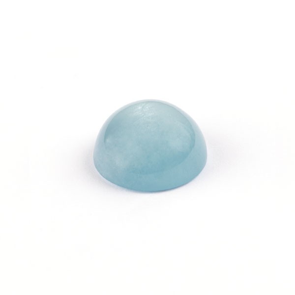 Aquamarine, blue, round, Cabochon, 17 mm