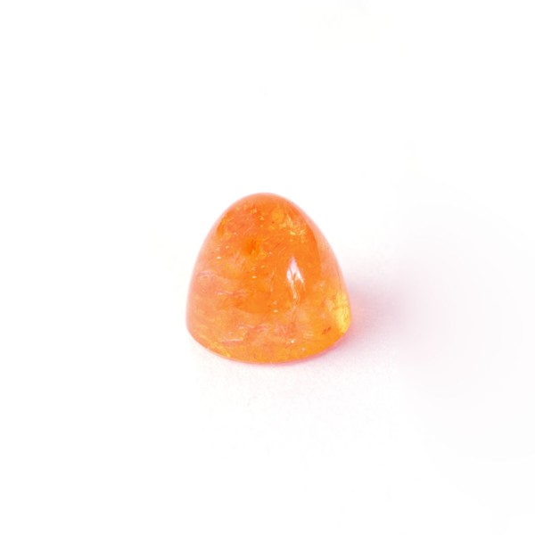 Mandarin garnet, orange, cone, smooth, round, 8mm
