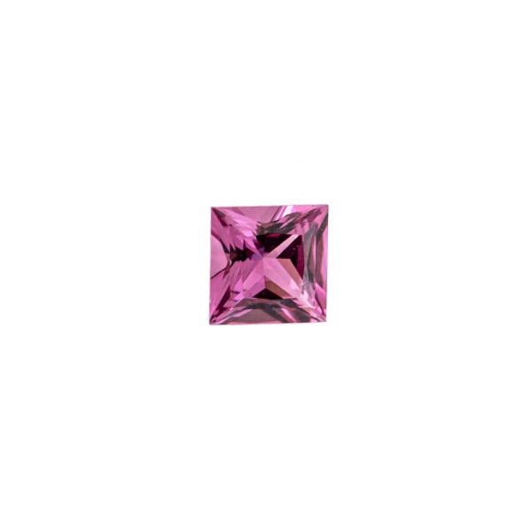 Tourmaline, light pink, faceted, carré, 5x5 mm