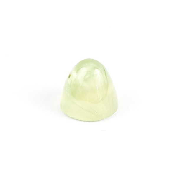 Prehnite, green, cone, smooth, round, 11 mm