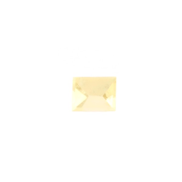 Beryll, gelb, facettiert, Spiegelschliff, Rechteck, 12x9mm