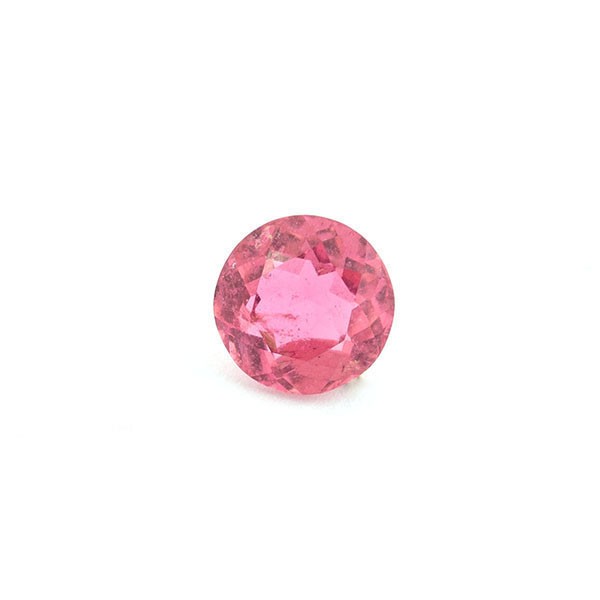 Tourmaline, rose, faceted, round, 8 mm