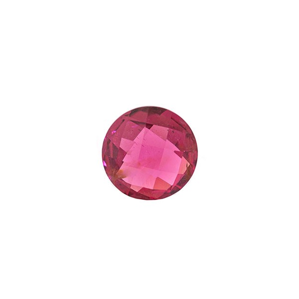Tourmaline, pink, briolette, faceted, round, 10 mm
