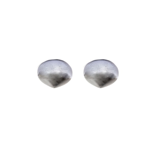 Hematite (bloodstone, synthetic), grey, smooth teardrop, onion shape, 11x9mm