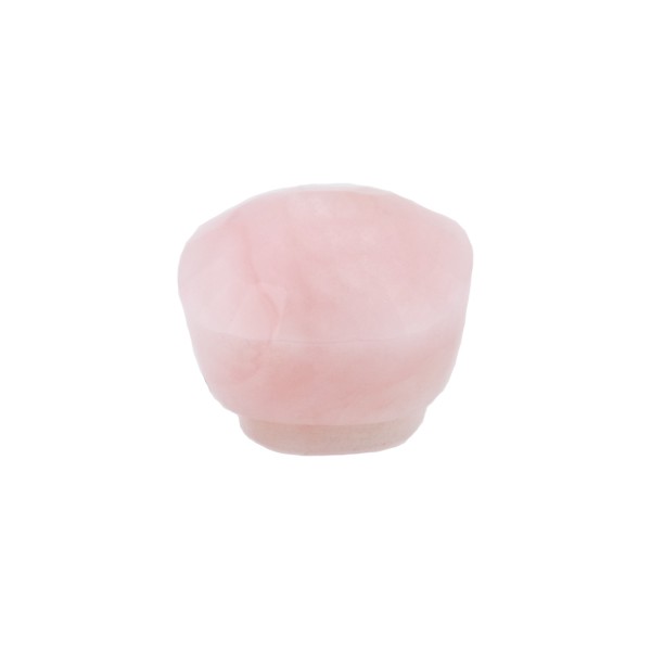 Pink opal, pink, button, faceted, antique shape, 10 x 10 mm