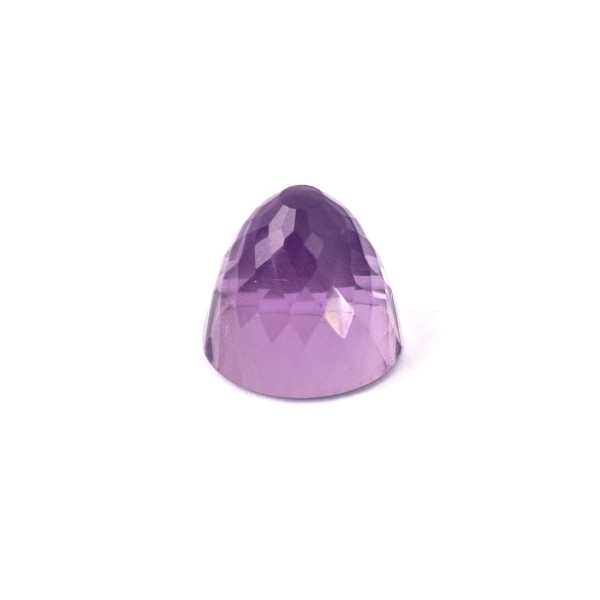 Amethyst (Brazil), violet, cone, faceted, round, 11 mm