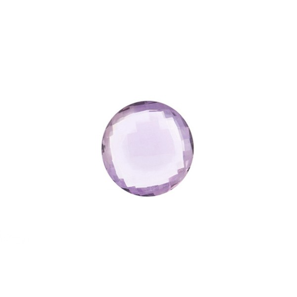 Amethyst (Brazil), medium violet, faceted briolette, round, 8 mm