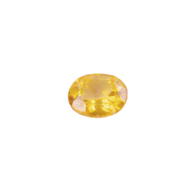 Topaz, beryl yellow, faceted, oval, 8x6mm