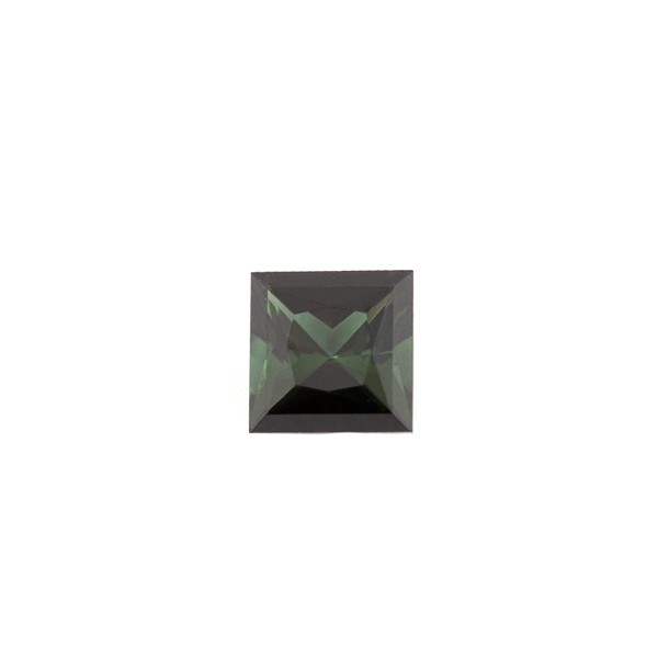Tourmaline, green, faceted, carré, 5.5x5.5 mm