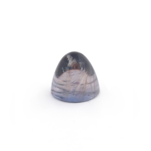 Iolite, blue, cone, smooth, round, 11 mm