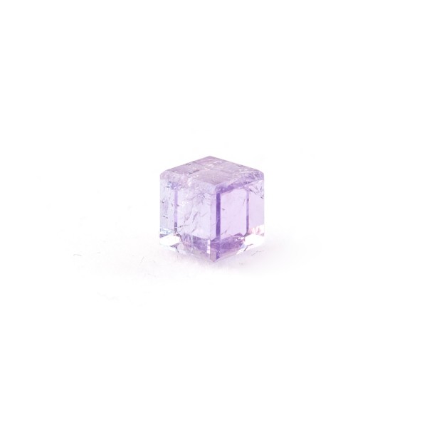 Tansanite, light purple, cube, smooth, 5x5mm