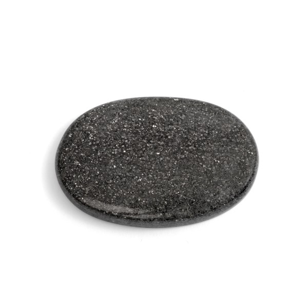 Sunstone, grey, cabochon, oval, 45.5x28mm