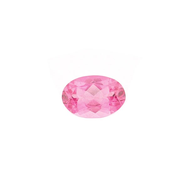 Tourmaline, pink, faceted, oval, 6x4 mm