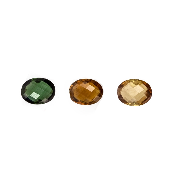 Tourmaline, faceted briolette, oval, 9x7mm